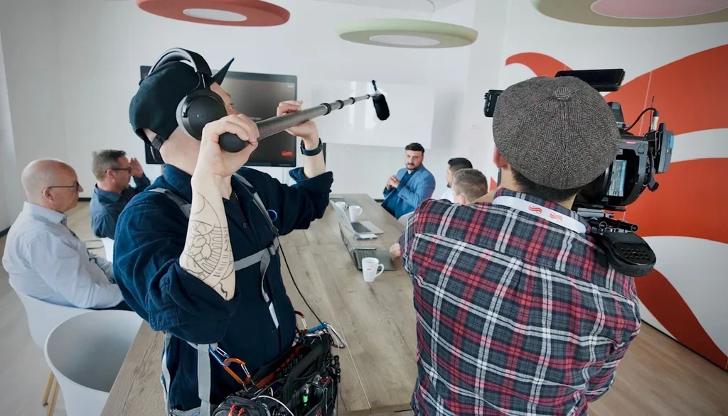 filming behind the scenes