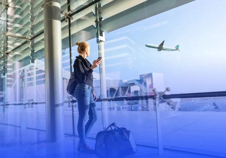 woman in airport